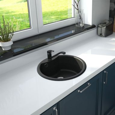 DEANTE Мойка врезная для кухни Fiesta Solis ZRS 2803 графитовый гранит